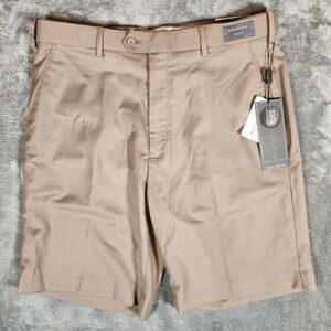 Bocaccio Golf Khaki Shorts Men's 34X9 Beige Comfort Extender‎ Waist